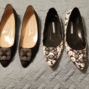 Manolo Blahnik flats set of 2